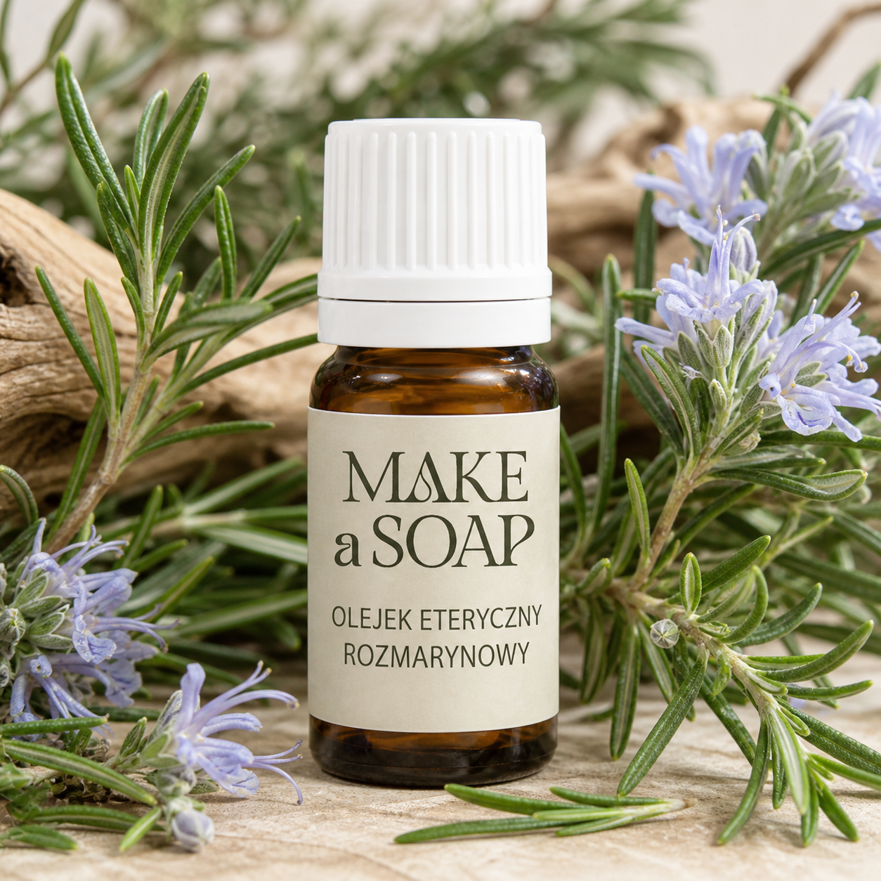 Naturalny olejek eteryczny rozmarynowy Make a Soap – butelka produktu
