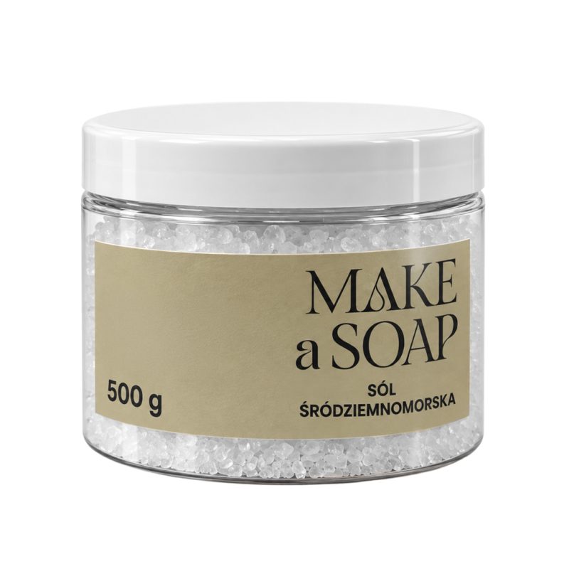 Sól śródziemnomorska Make a Soap o granulacji 1,6–4 mm