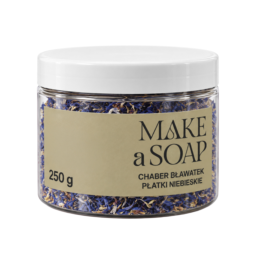 Suszone niebieskie płatki chabra bławatka Make a Soap w słoiku