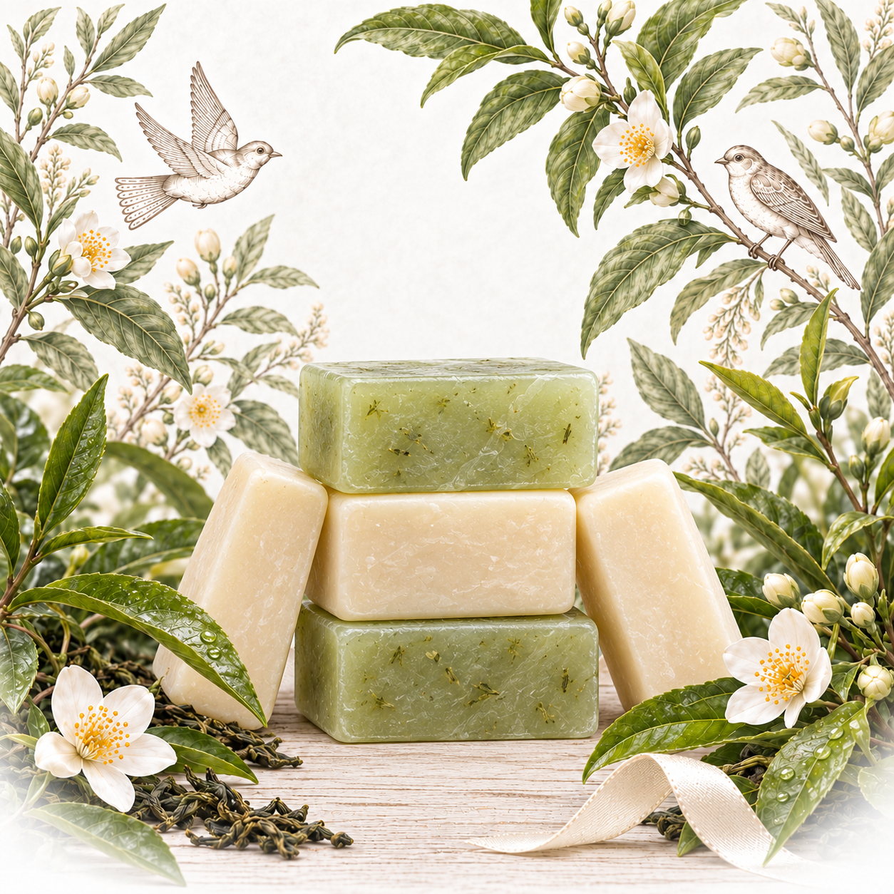 Green Tea – olejek zapachowy – zapach do mydeł stałych - obrazek 2