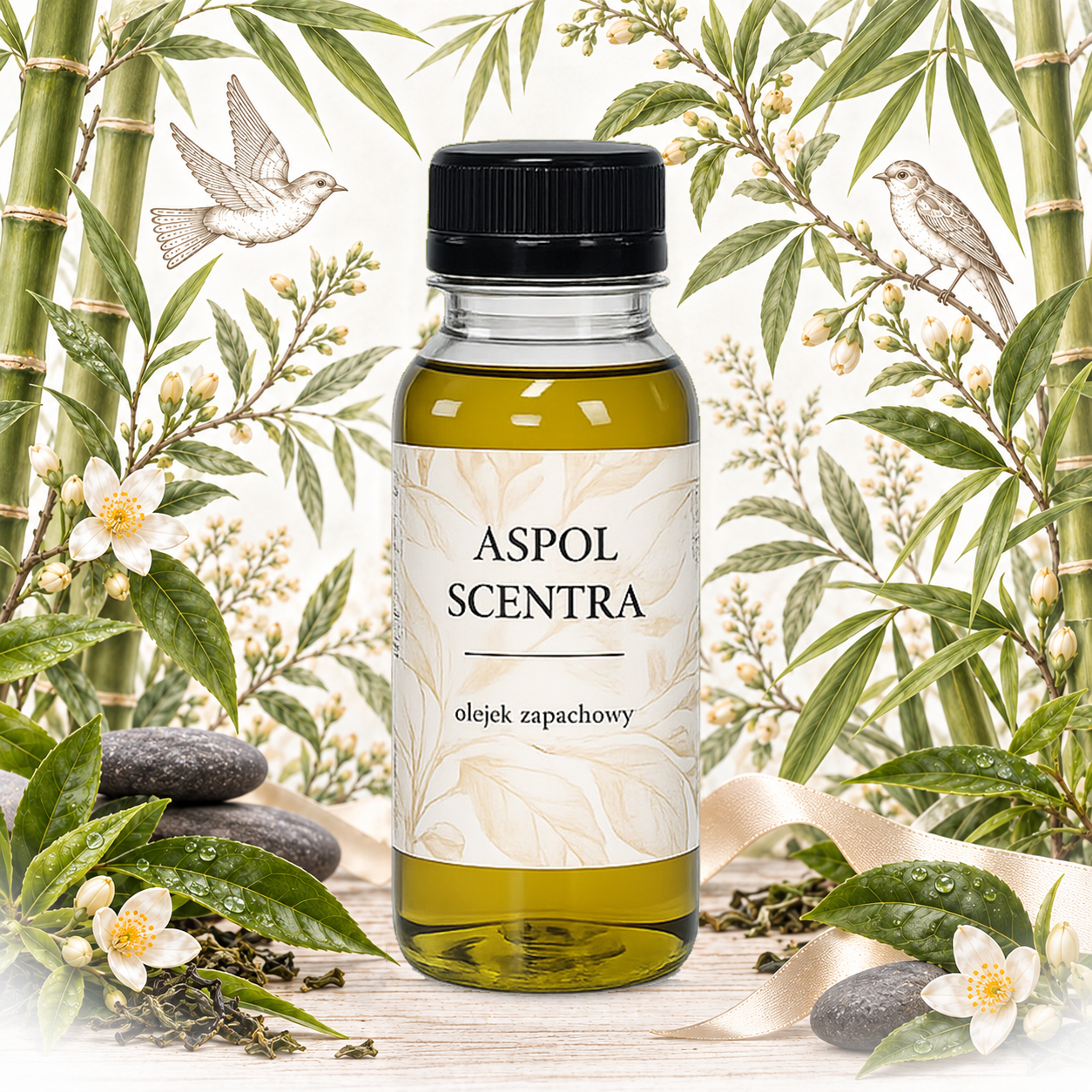 Green Tea & Bamboo – olejek zapachowy – zapach do mydeł stałych - obrazek 3