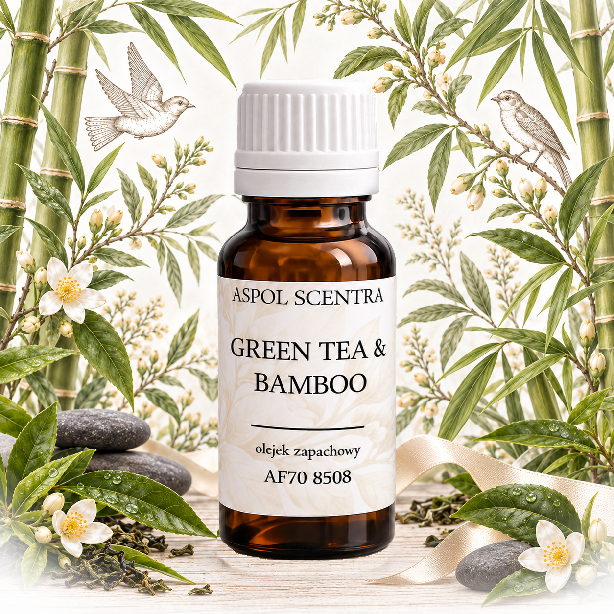 Green Tea & Bamboo – olejek zapachowy – zapach do mydeł stałych