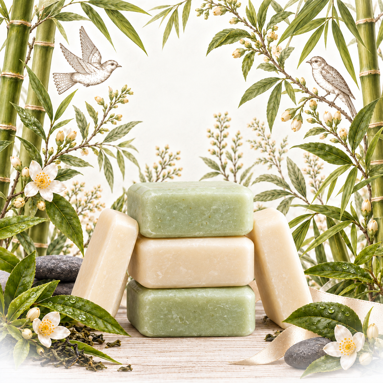 Green Tea & Bamboo – olejek zapachowy – zapach do mydeł stałych - obrazek 2