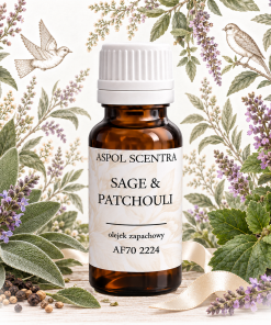 Sage & Patchouli – olejek zapachowy – zapach do mydeł stałych