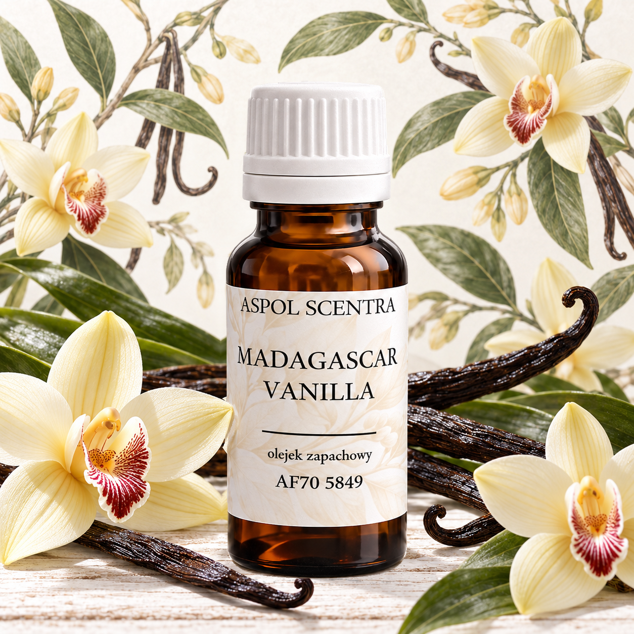 Madagascar Vanilla – olejek zapachowy – zapach do mydeł stałych